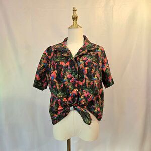 Women's Handmade Collared Button-Up Shirt